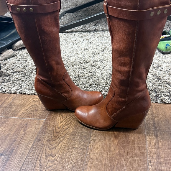 KORK-EASE Shawna Brown Leather Knee-High Boots Size 9 1/2 Women - Picture 10 of 15